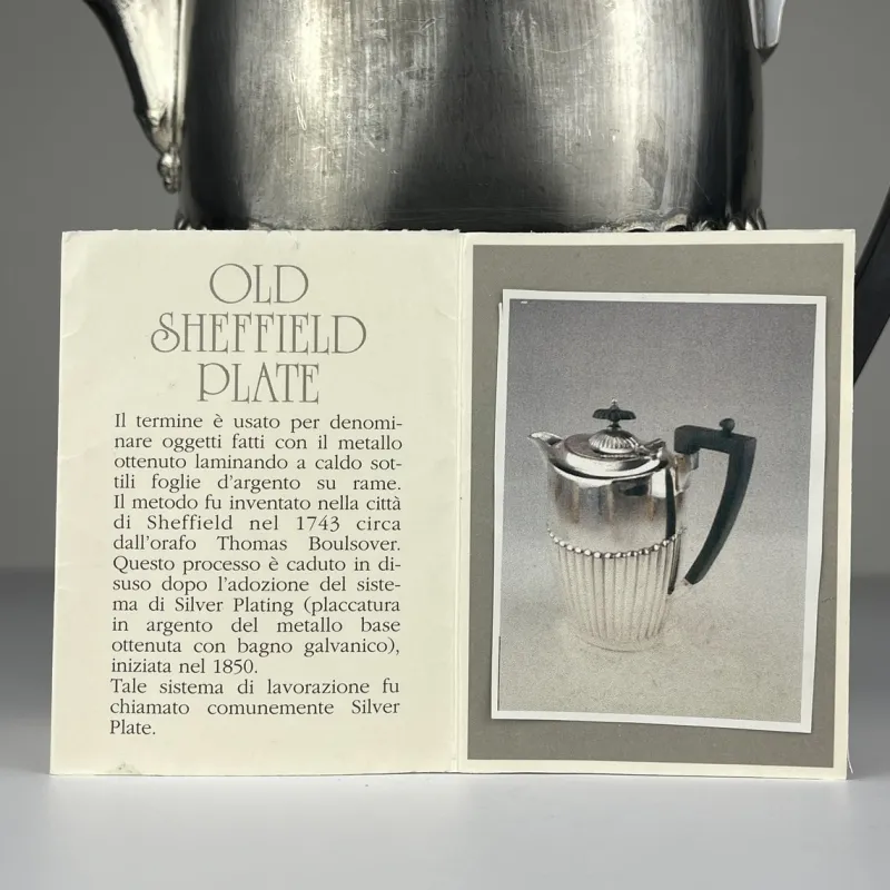 Pamono Antique Silver Plated Coffee Pot by Sheffield, 1890s> Coffee & Tea Service