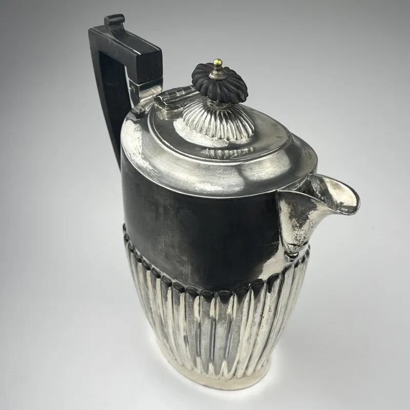 Pamono Antique Silver Plated Coffee Pot by Sheffield, 1890s> Coffee & Tea Service
