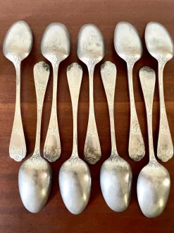Online Pamono Antique Silver Plated Cutlery, Set of 18