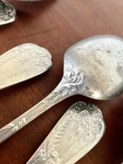 Online Pamono Antique Silver Plated Cutlery, Set of 18