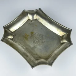 Pamono Antique Silver Plated Tray by Queen Victoria Sheffield, 1890s> Trays