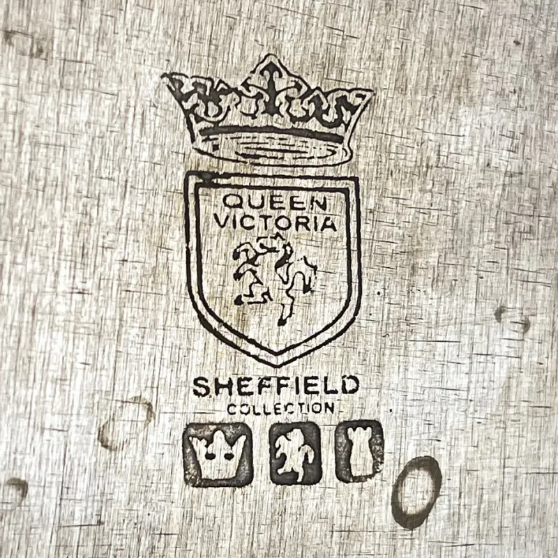 Pamono Antique Silver Plated Tray by Queen Victoria Sheffield, 1890s> Trays
