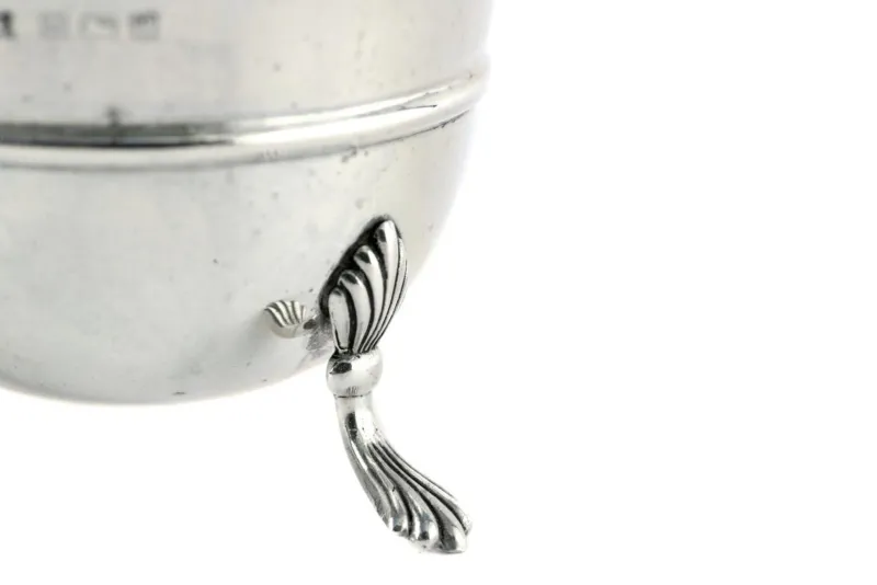 New Pamono Antique Silver Salt Shakers, 1906, Set of 2