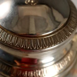 Pamono Antique Silver Sugar Bowl, Italy, 20th Century><noscript><img width=