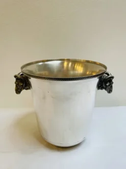 Pamono Antique Silver-Plated Champagne Cooler with Handles, 1930s> Ice Buckets & Wine Coolers
