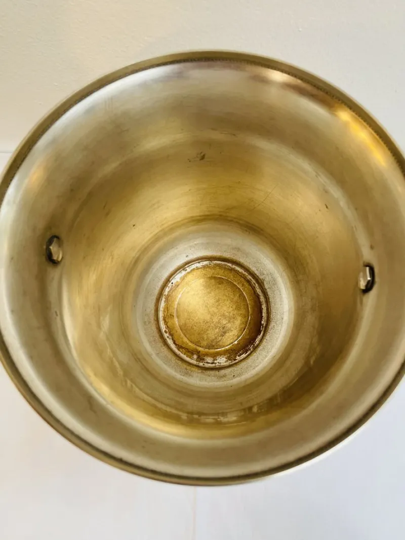 Pamono Antique Silver-Plated Champagne Cooler with Handles, 1930s> Ice Buckets & Wine Coolers