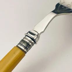 Pamono Antique Silver-Plated Fish Knifes and Forks for 12 from Sheffield, England, 1910s, Set of 24><noscript><img width=