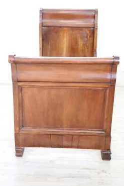Pamono Antique Single Bed in Walnut, 19th Century><noscript><img width=