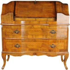 Discount Pamono Antique Slanted Flap Secretary in Walnut Veneer
