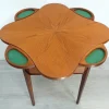 Pamono Antique Small Game Table and Tea Table in Oak Wood, 1900s