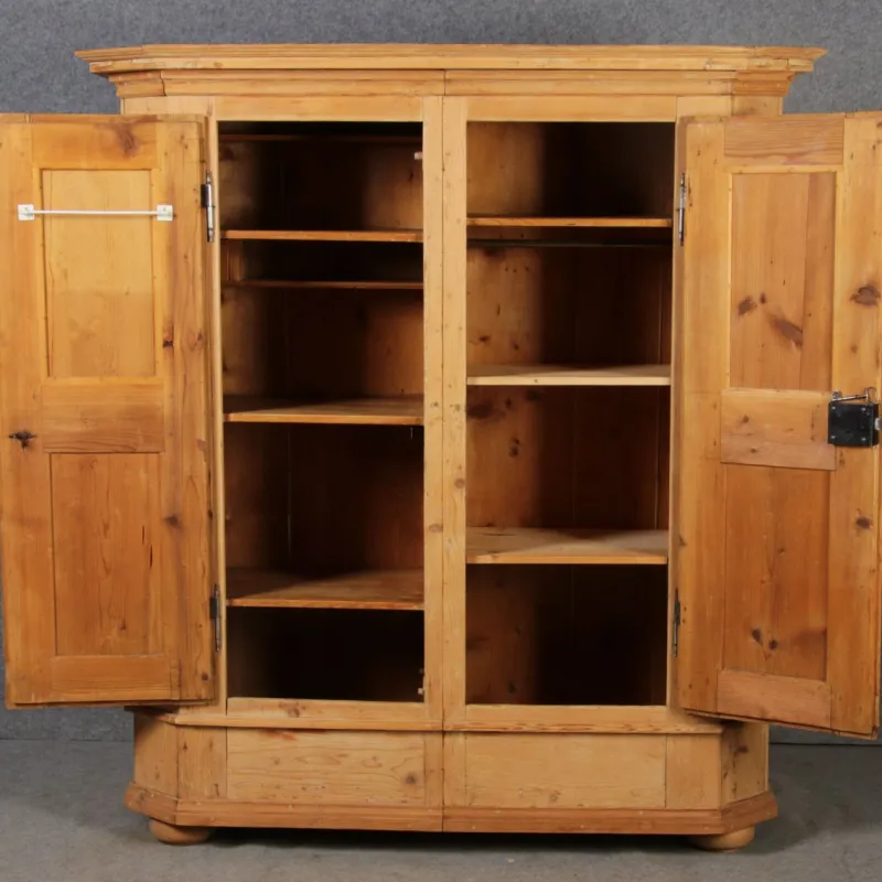 Clearance Pamono Antique Softwood Cabinet, 1820