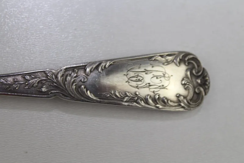 Online Pamono Antique Solid Silver Soup Spoons, 1900s, Set of 12