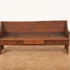 Pamono Antique Solid Wood Bench with Small Drawer> Benches
