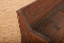 Pamono Antique Solid Wood Bench with Small Drawer><noscript><img width=