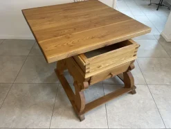 Pamono Antique Solid Wood Farmhouse Table><noscript><img width=