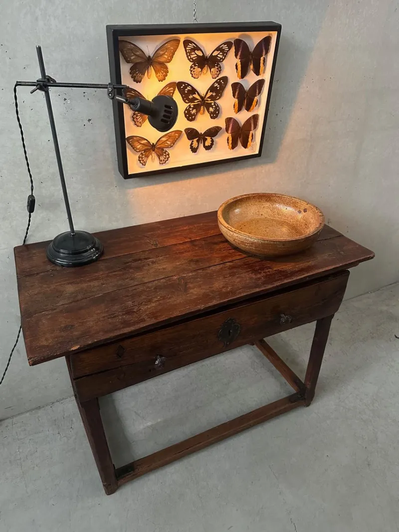 Pamono Antique Spanish Colonial Side Table