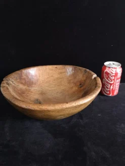 New Pamono Antique Spanish Holm Oak Bowl, 1800