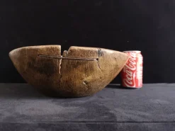 New Pamono Antique Spanish Holm Oak Bowl, 1800