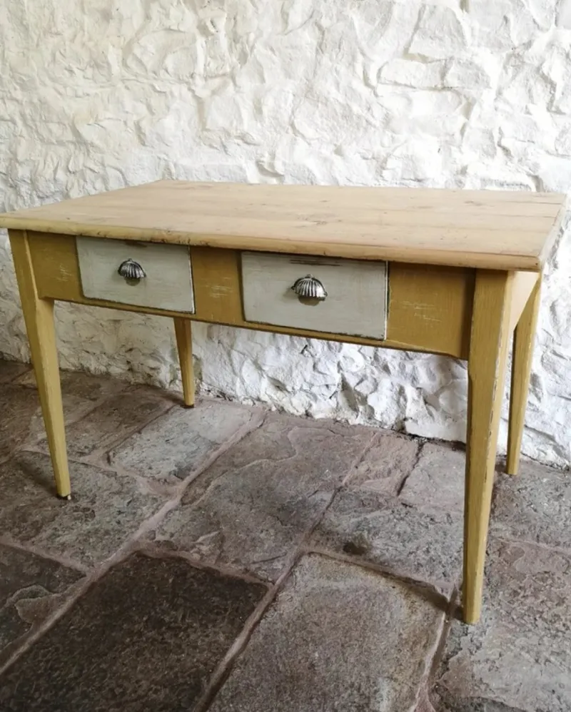 Pamono Antique Spanish Pine Kitchen Table, 1880> Dining Tables & Sets