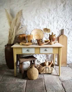 Pamono Antique Spanish Pine Kitchen Table, 1880> Dining Tables & Sets