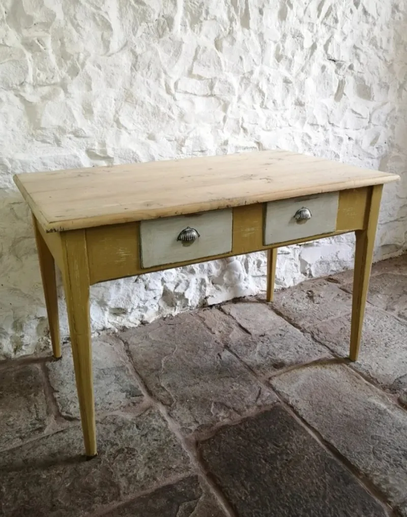 Pamono Antique Spanish Pine Kitchen Table, 1880> Dining Tables & Sets