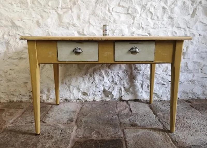 Pamono Antique Spanish Pine Kitchen Table, 1880> Dining Tables & Sets