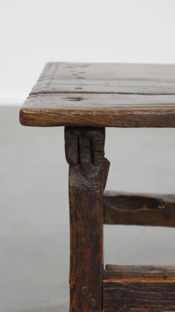 Pamono Antique Spanish Side Table or Stool, 16th Century><noscript><img width=