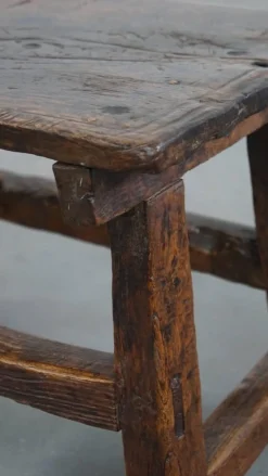 Pamono Antique Spanish Side Table or Stool, 16th Century><noscript><img width=