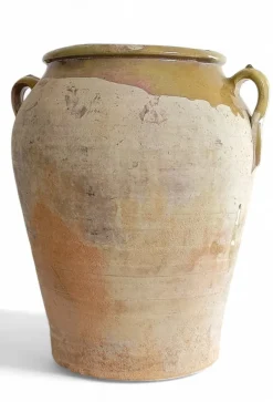 Hot Pamono Antique Spanish Terracotta Olive Oil Jar with Patina, 1890s