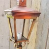 Pamono Antique Square Cast Iron and Copper Wall Lantern> Garden Lighting