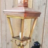 Sale Pamono Antique Square Cast Iron and Copper Wall Lantern