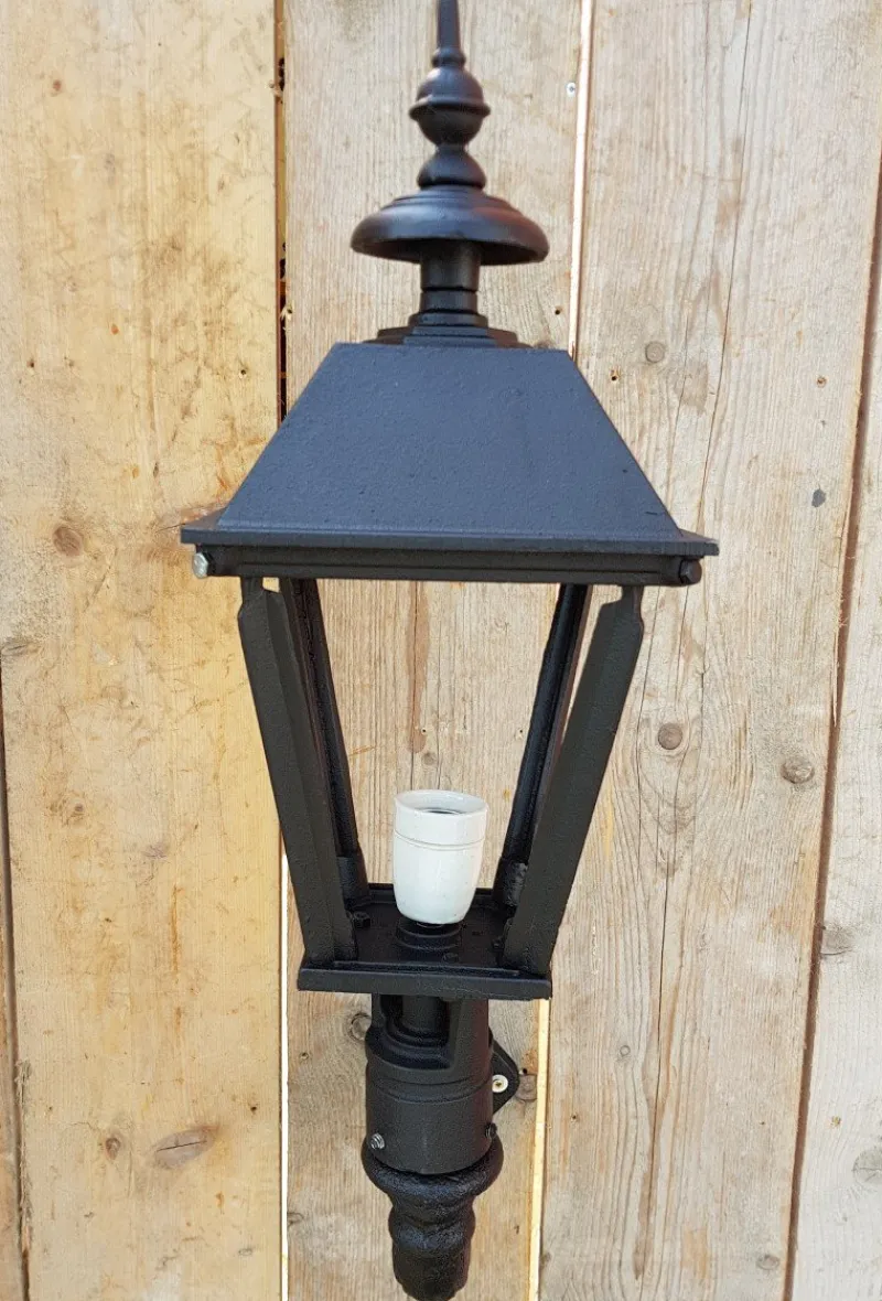 Pamono Antique Square Cast Iron Wall Lantern> Garden Lighting