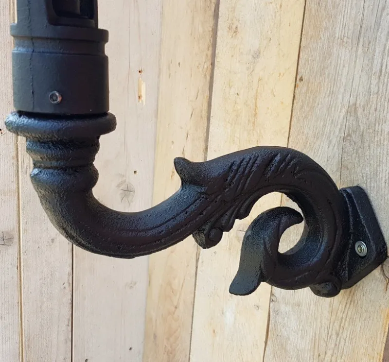 Pamono Antique Square Cast Iron Wall Lantern> Garden Lighting