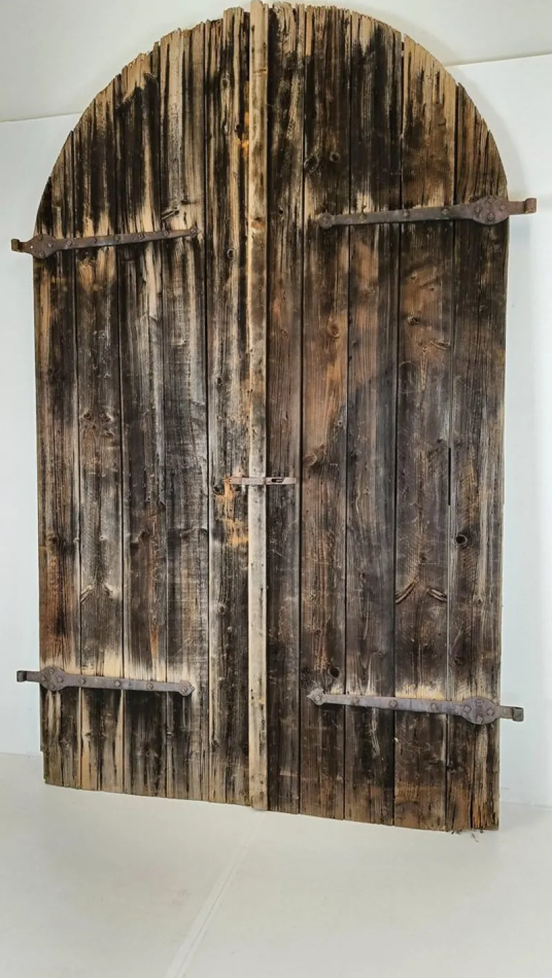 New Pamono Antique Stable Doors, Set of 2