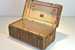Pamono Antique Steamer Trunk by Moritz Mädler for Mädler, Germany, 1890s