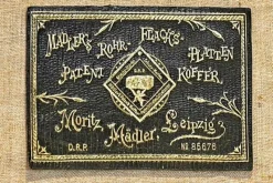 Pamono Antique Steamer Trunk by Moritz Mädler for Mädler, Germany, 1890s