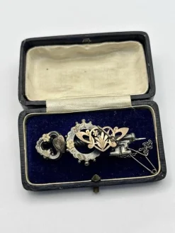Pamono Antique Sterling Silver Brooch><noscript><img width=