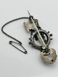 Pamono Antique Sterling Silver Brooch><noscript><img width=