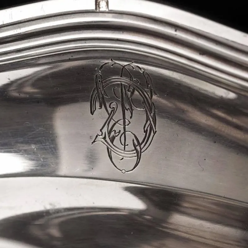 Pamono Antique Sterling Silver Sauce Boat from Leon Lapar> Serving Dishes