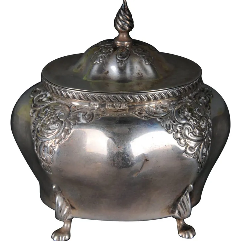 Pamono Antique Sterling Silver Sugar Bowl, England> Dinnerware Accessories