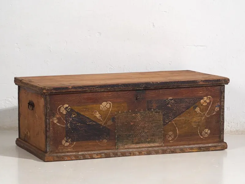 Pamono Antique Storage Chest, 1920s> Trunks Crates & Baskets