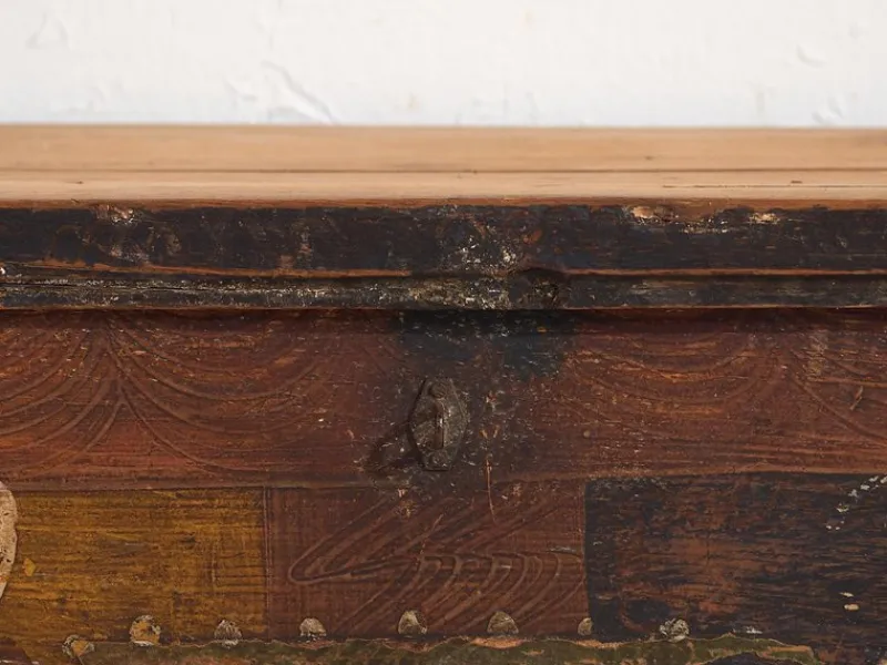 Pamono Antique Storage Chest, 1920s> Trunks Crates & Baskets