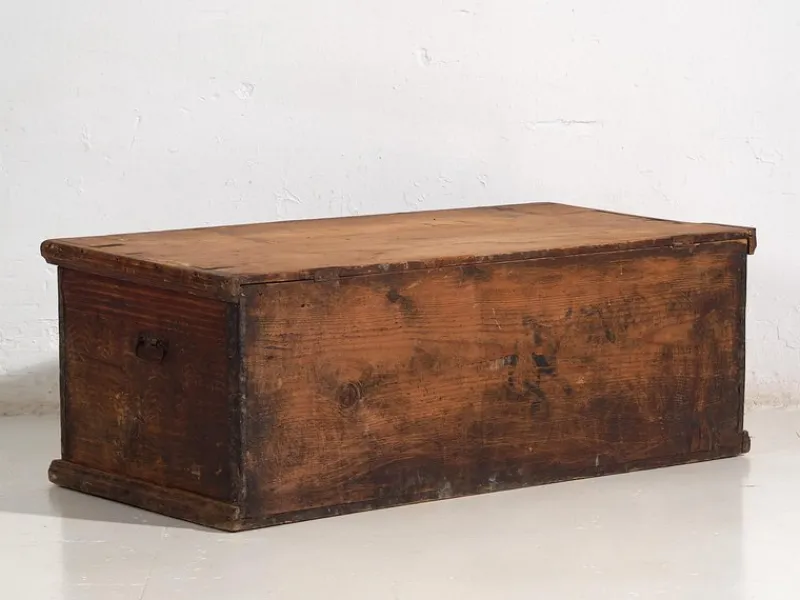 Pamono Antique Storage Chest, 1920s> Trunks Crates & Baskets