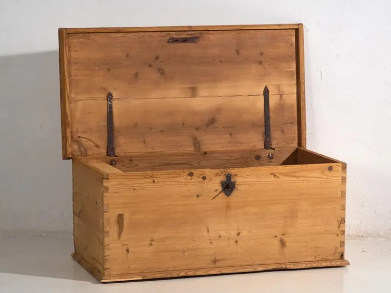 Outlet Pamono Antique Storage Trunk, 1920s