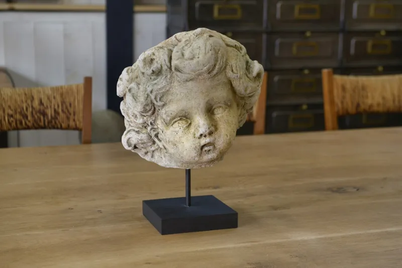 Pamono Antique Style Head Sculpture, 20th Century, Reconstituted Stone> Classical|Sculpture