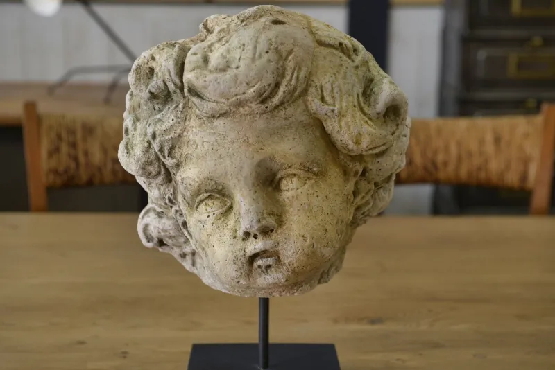 Pamono Antique Style Head Sculpture, 20th Century, Reconstituted Stone> Classical|Sculpture