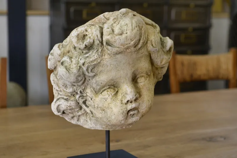 Pamono Antique Style Head Sculpture, 20th Century, Reconstituted Stone> Classical|Sculpture