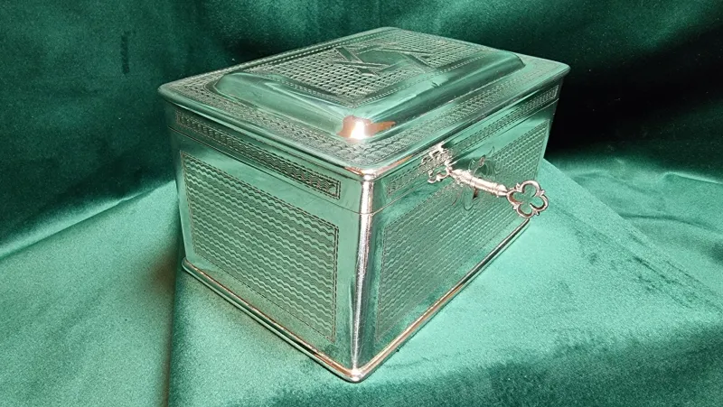 Pamono Antique Sugar Bowl with Star of David and Gold & Silver Plating from Arthur Krupp AG, Bernsdorf, 1920s> Serving Dishes