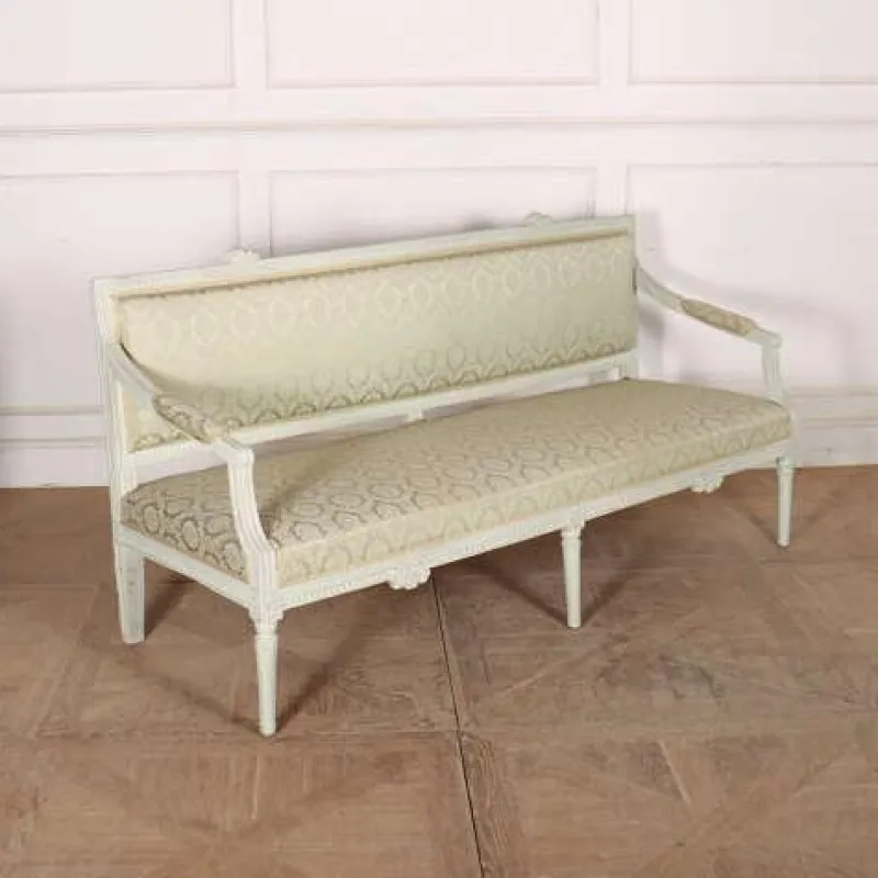 Pamono Antique Swedish Carved Bench, 1800s> Benches