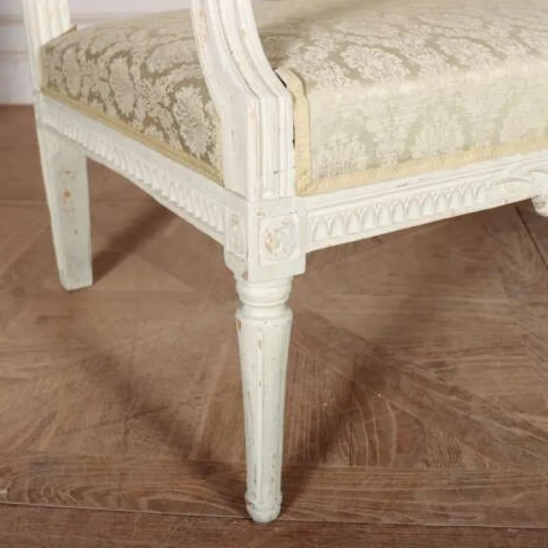 Pamono Antique Swedish Carved Bench, 1800s> Benches